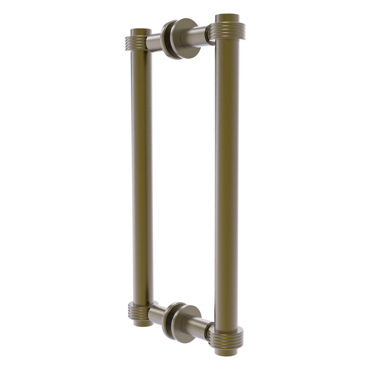Allied Brass Contemporary 12" Back to Back Shower Door Pull with
